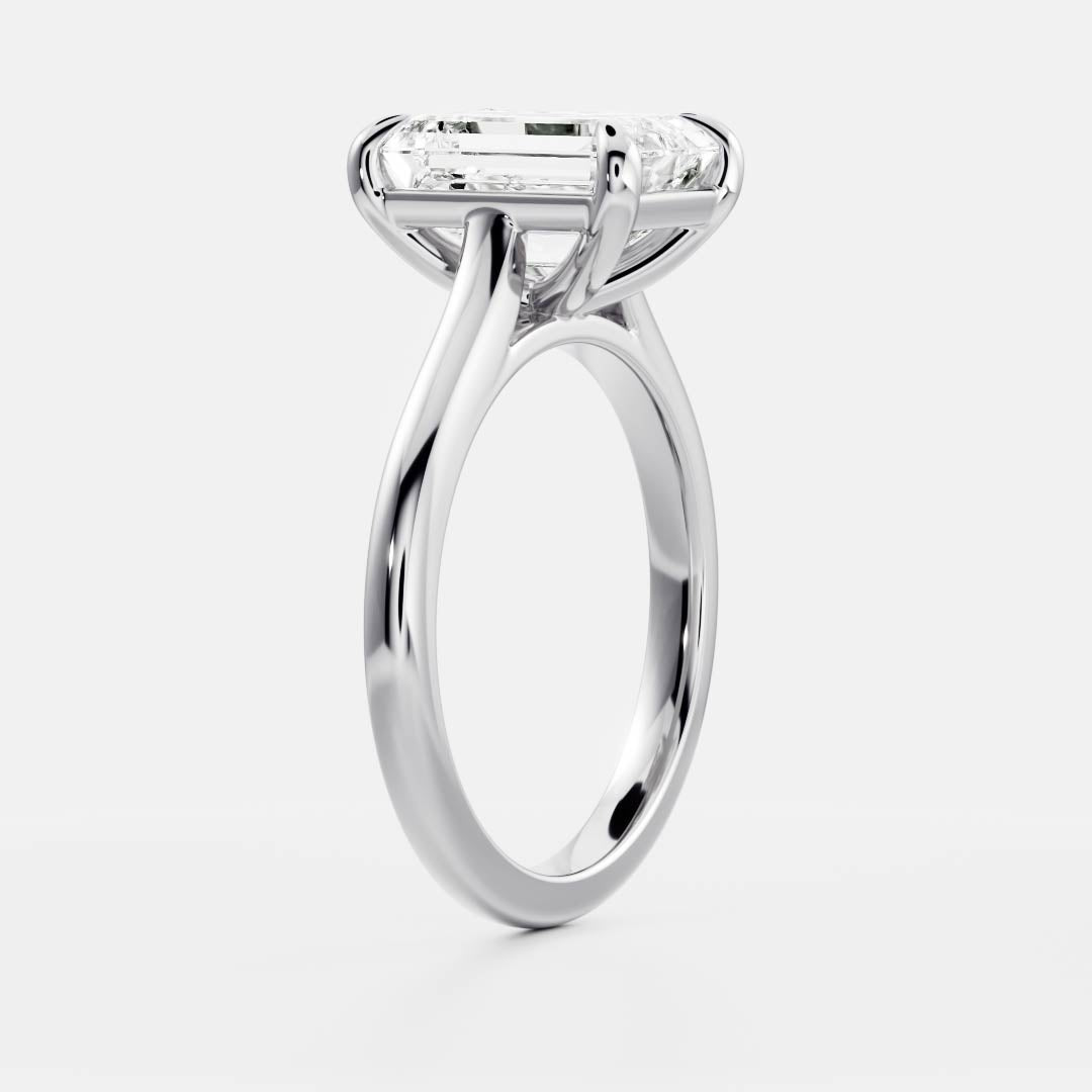 Oval Three Stone Lab Grown Diamond Engagement Ring