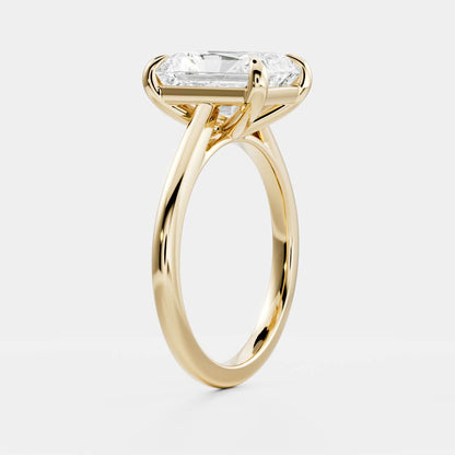 Oval Three Stone Lab Grown Diamond Engagement Ring