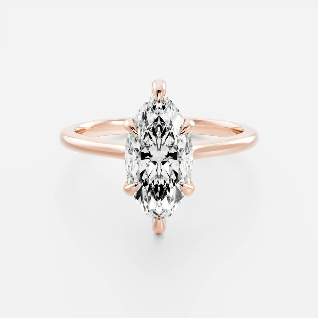 Oval Three Stone Lab Grown Diamond Engagement Ring