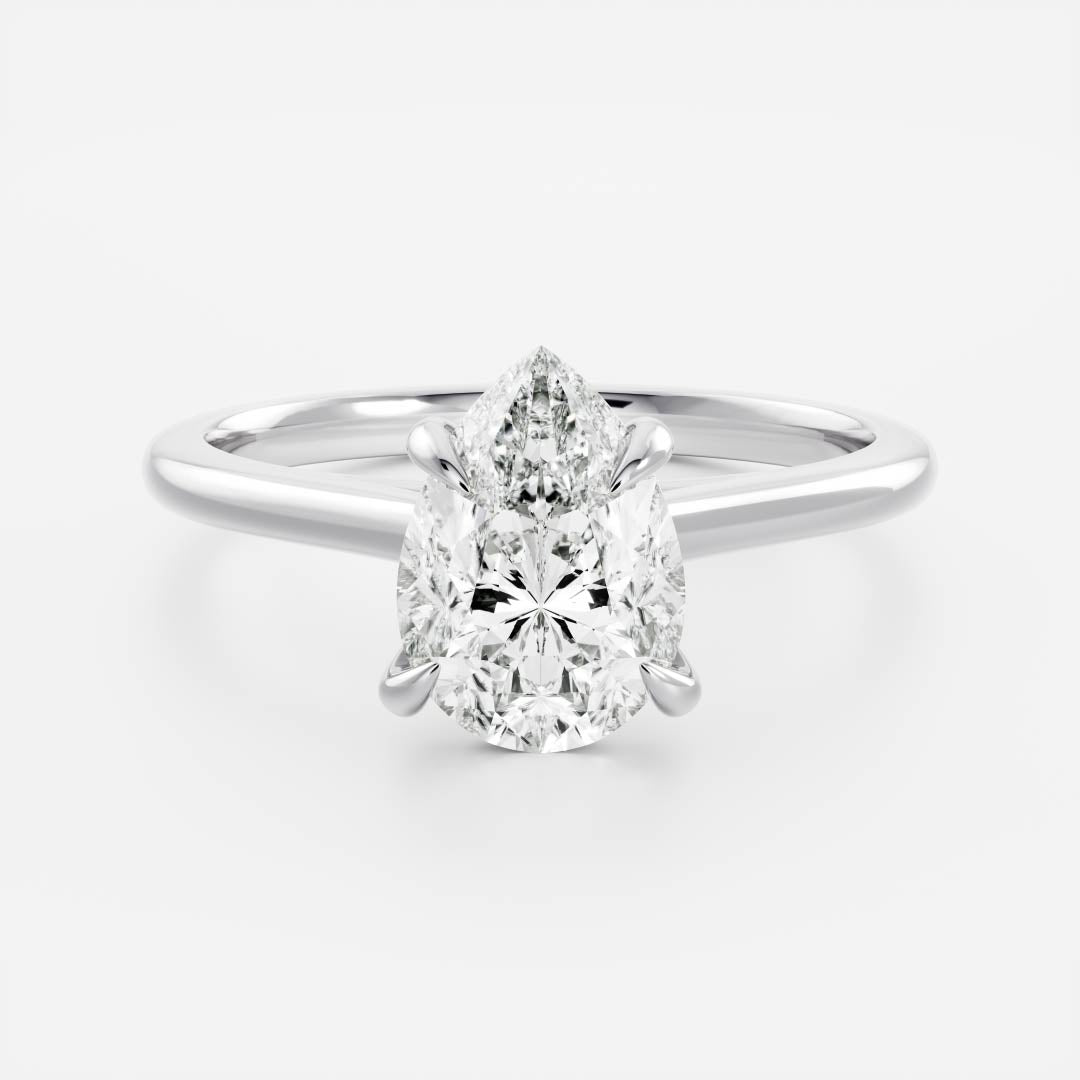 Oval Three Stone Lab Grown Diamond Engagement Ring