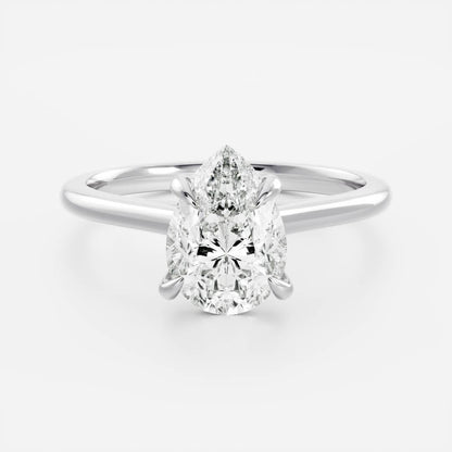 Oval Three Stone Lab Grown Diamond Engagement Ring
