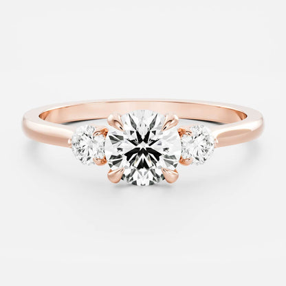 Oval Three Stone Lab Grown Diamond Engagement Ring
