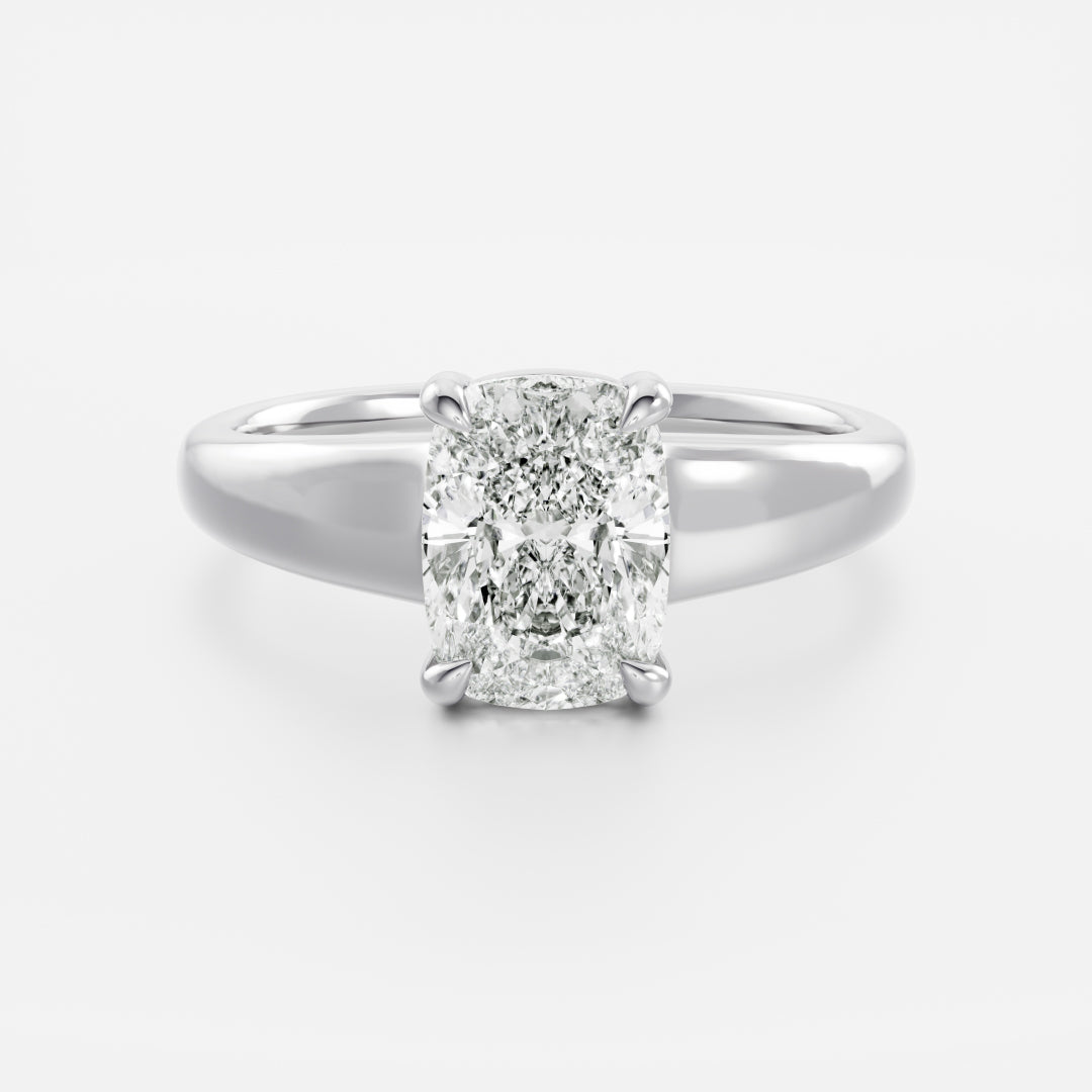 Oval Three Stone Lab Grown Diamond Engagement Ring