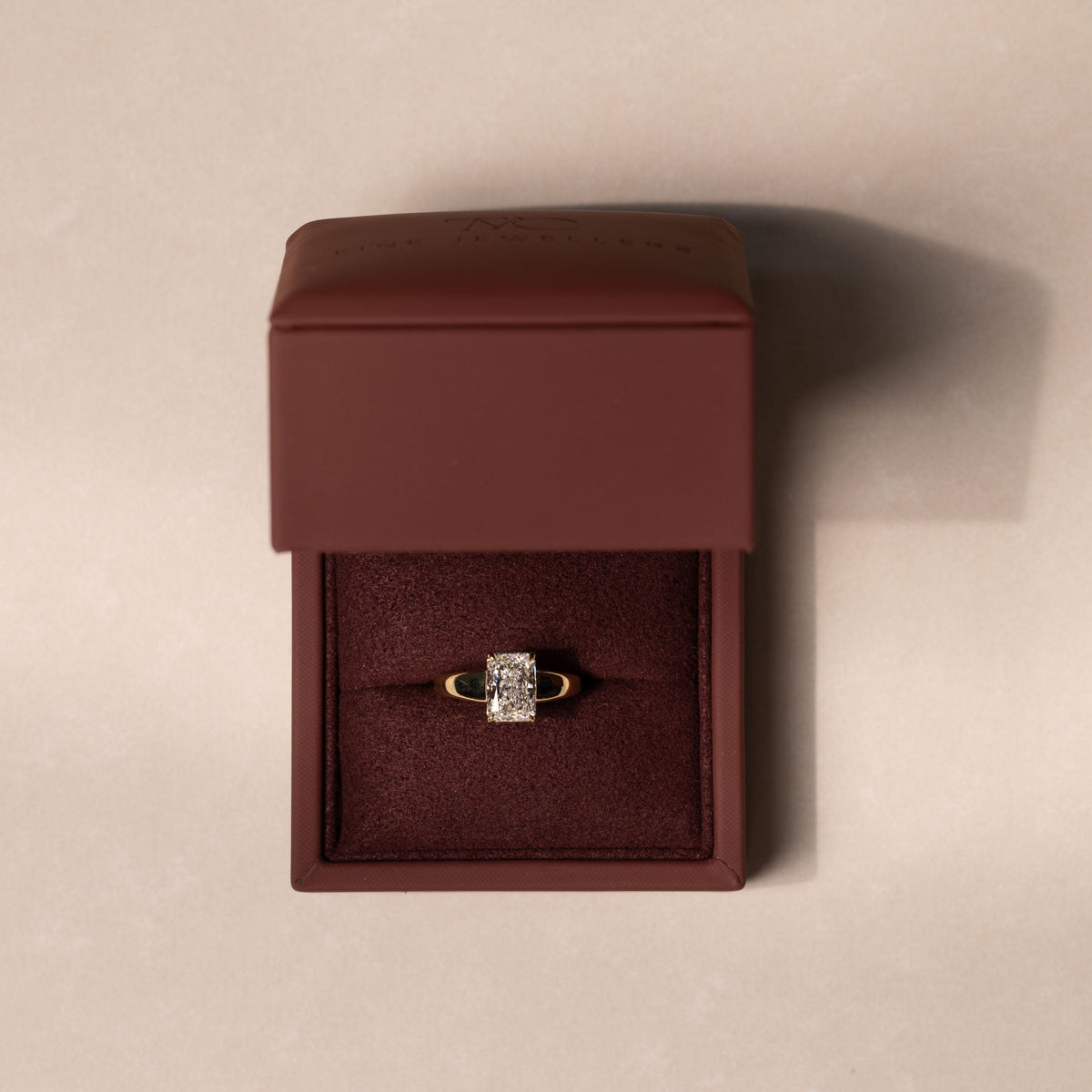 Oval Three Stone Lab Grown Diamond Engagement Ring