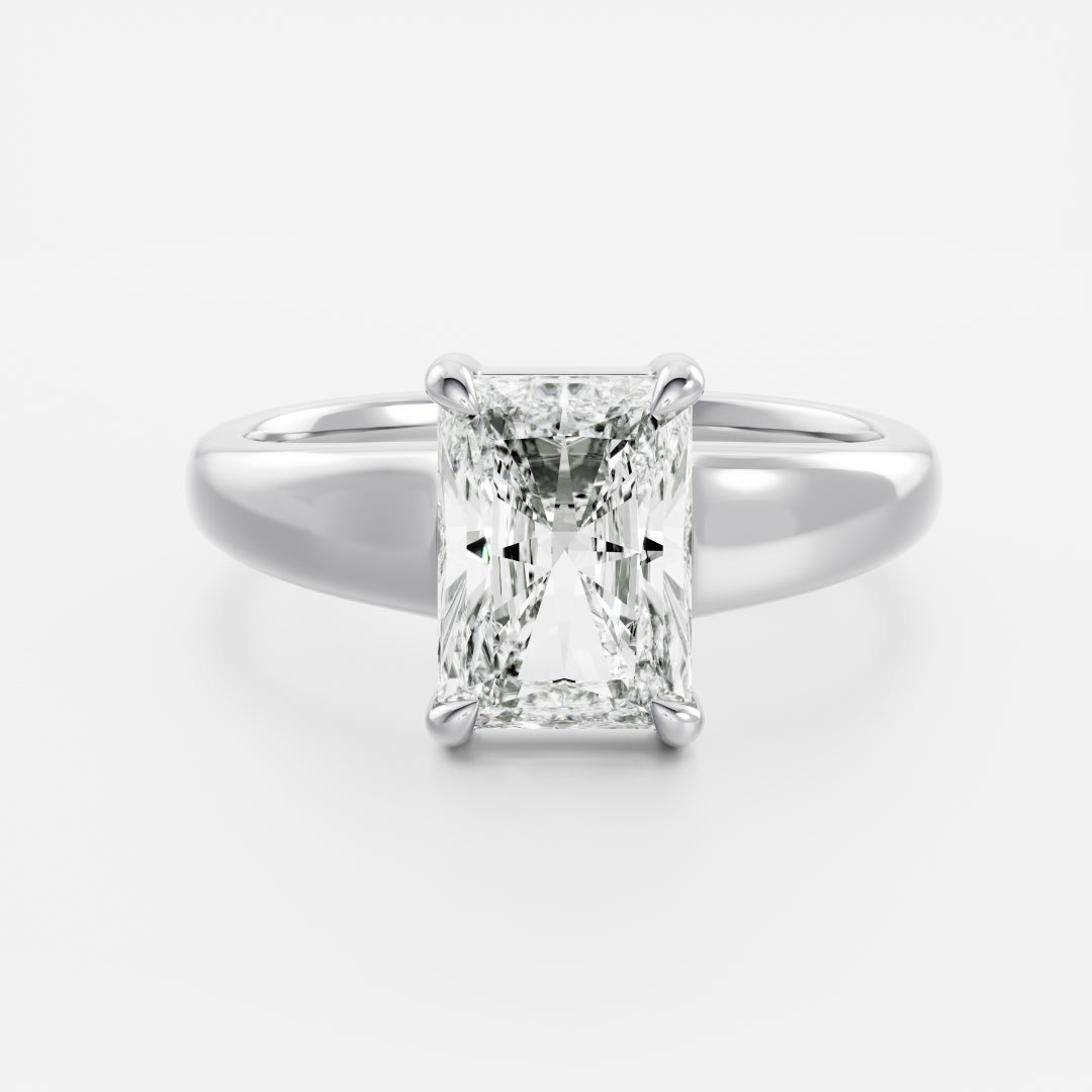 Oval Three Stone Lab Grown Diamond Engagement Ring