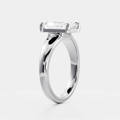 Oval Three Stone Lab Grown Diamond Engagement Ring