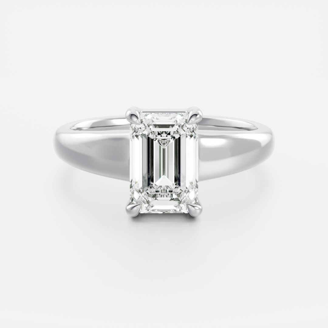 Oval Three Stone Lab Grown Diamond Engagement Ring
