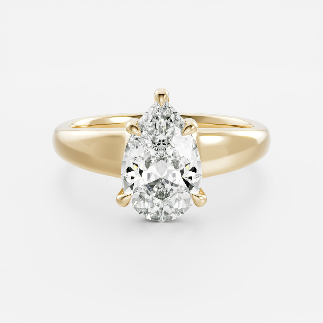 Oval Three Stone Lab Grown Diamond Engagement Ring
