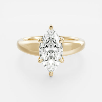Oval Three Stone Lab Grown Diamond Engagement Ring