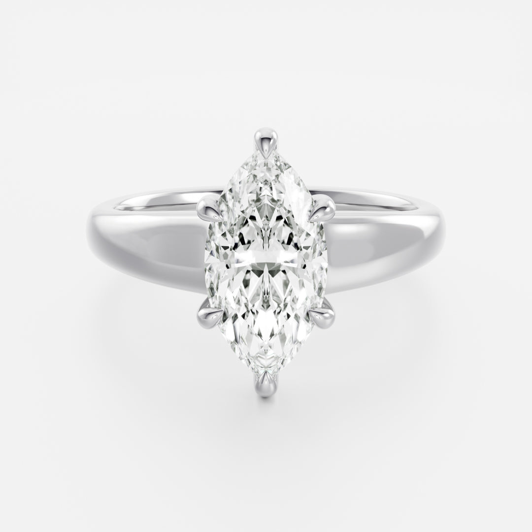 Oval Three Stone Lab Grown Diamond Engagement Ring