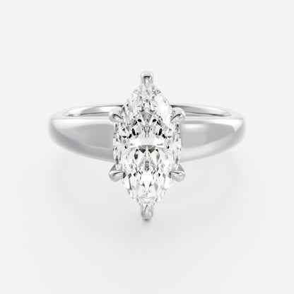 Oval Three Stone Lab Grown Diamond Engagement Ring