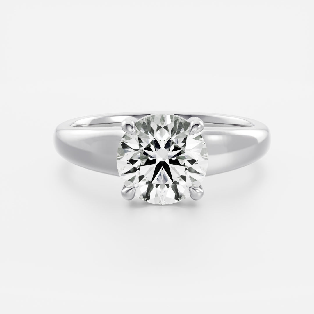 Oval Three Stone Lab Grown Diamond Engagement Ring
