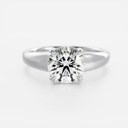 Oval Three Stone Lab Grown Diamond Engagement Ring