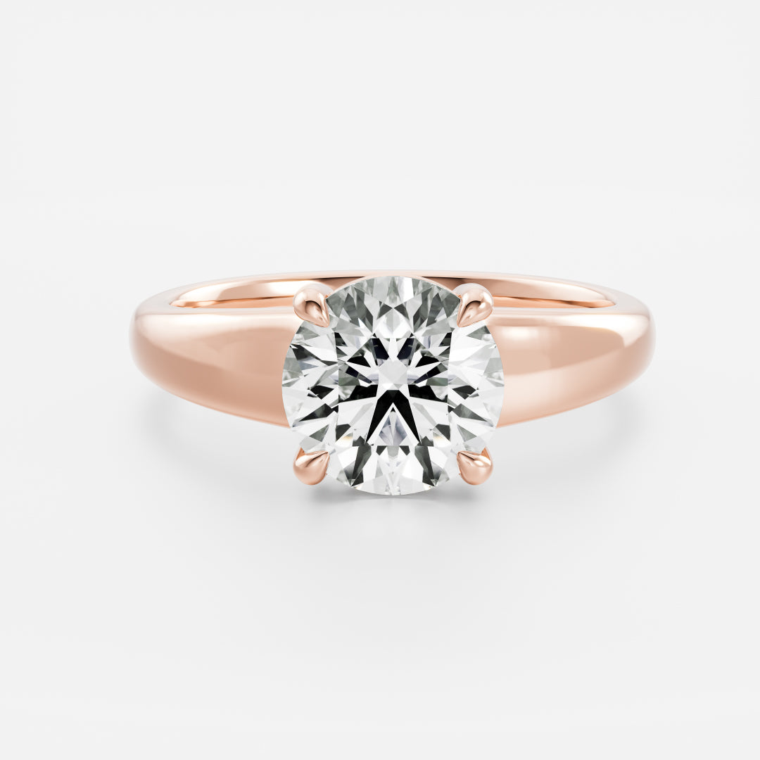 Oval Three Stone Lab Grown Diamond Engagement Ring