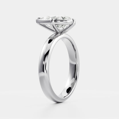Oval Three Stone Lab Grown Diamond Engagement Ring