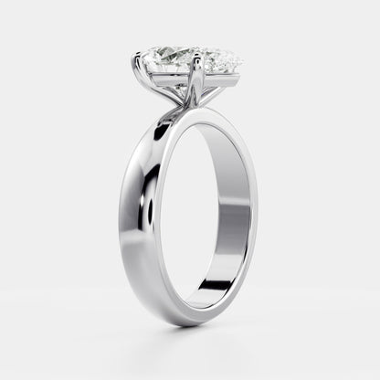 Oval Three Stone Lab Grown Diamond Engagement Ring