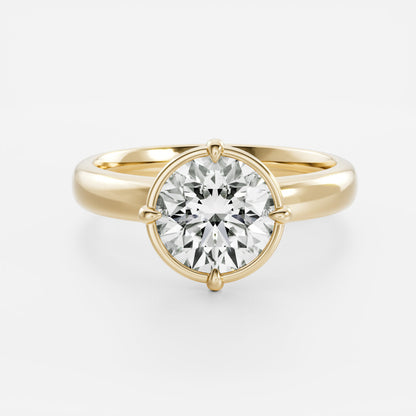 Oval Three Stone Lab Grown Diamond Engagement Ring