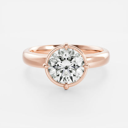 Oval Three Stone Lab Grown Diamond Engagement Ring