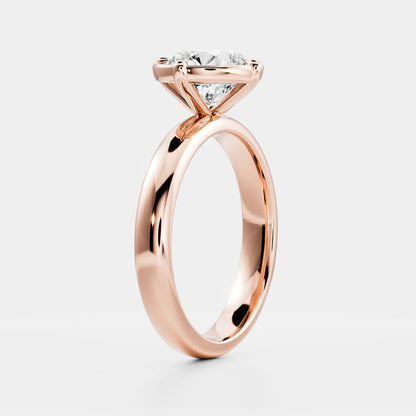 Oval Three Stone Lab Grown Diamond Engagement Ring