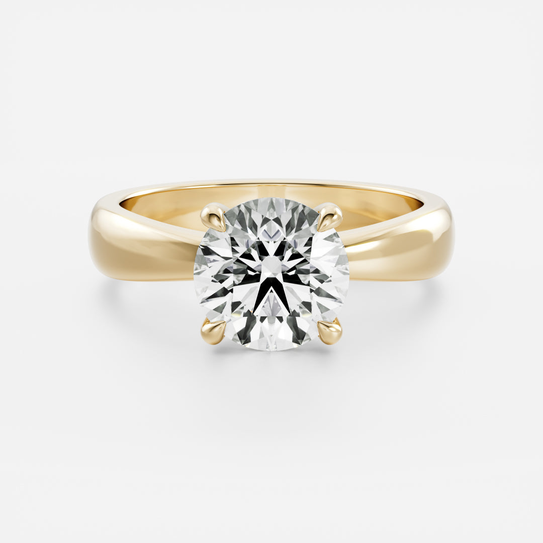 Oval Three Stone Lab Grown Diamond Engagement Ring