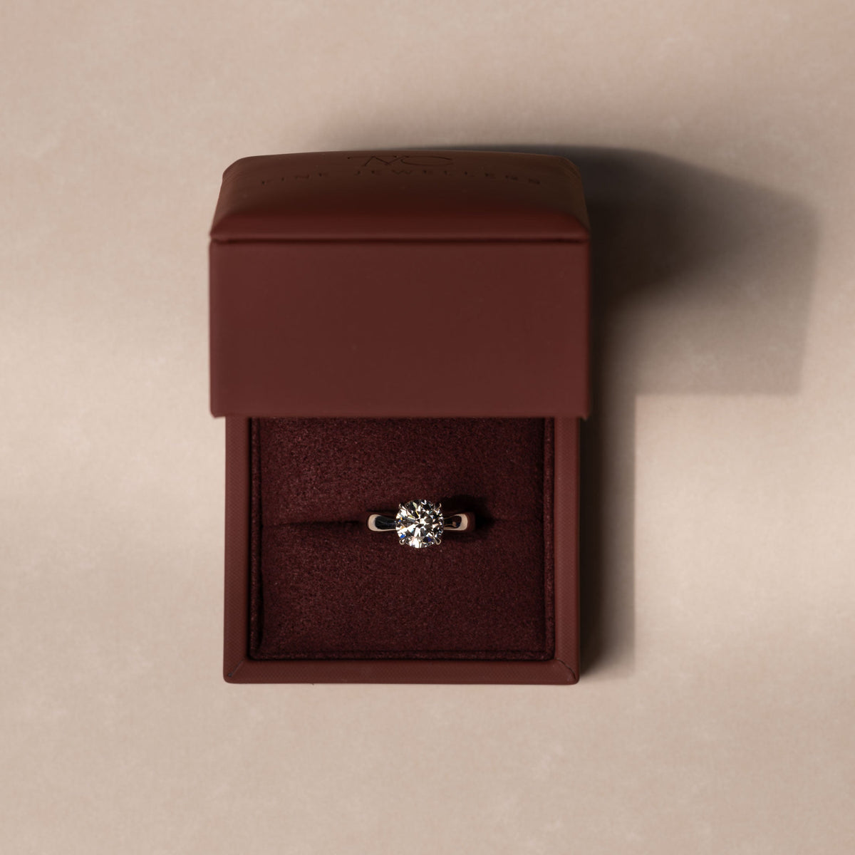 Oval Three Stone Lab Grown Diamond Engagement Ring