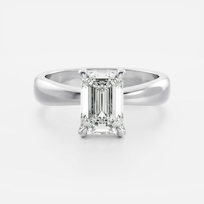 Oval Three Stone Lab Grown Diamond Engagement Ring