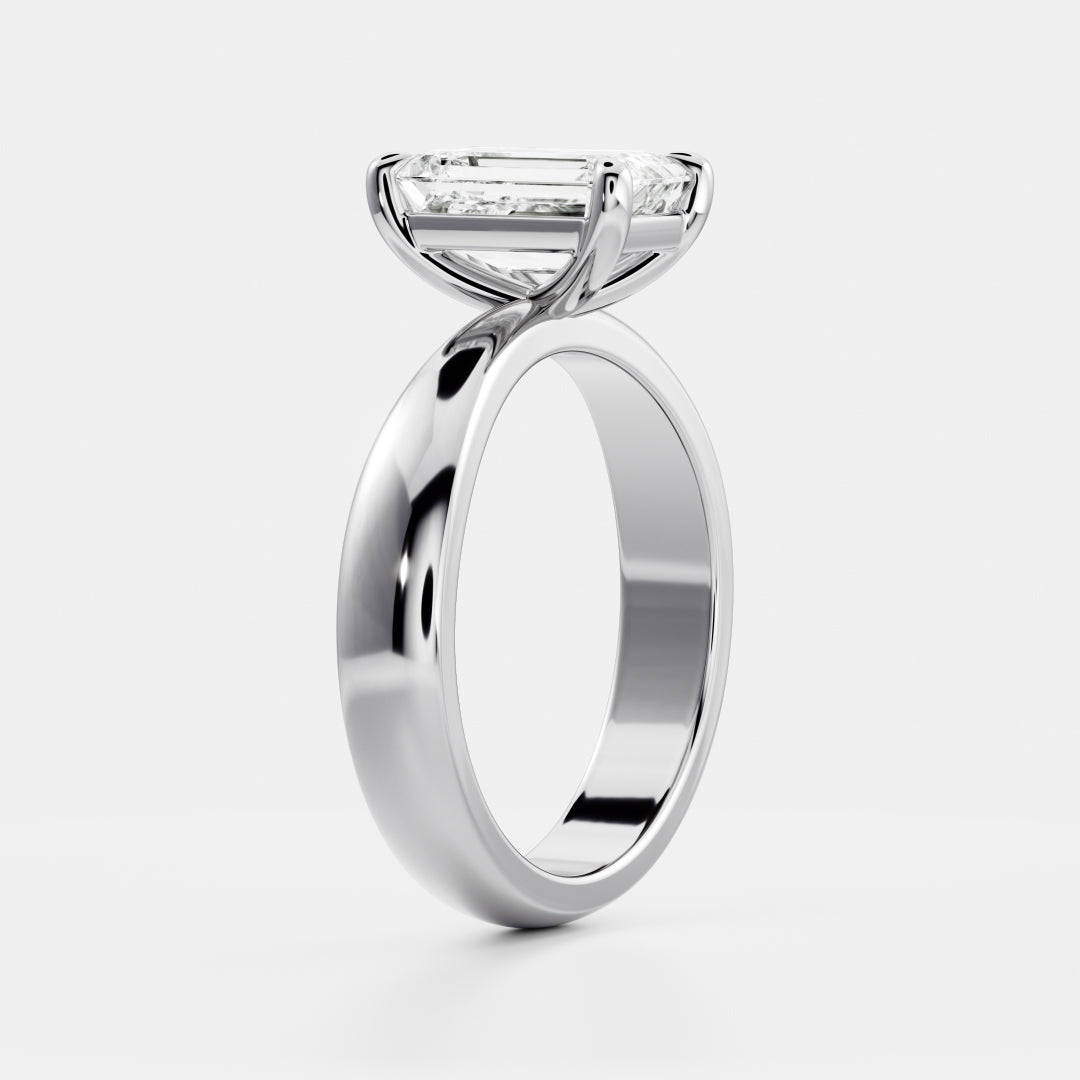 Oval Three Stone Lab Grown Diamond Engagement Ring