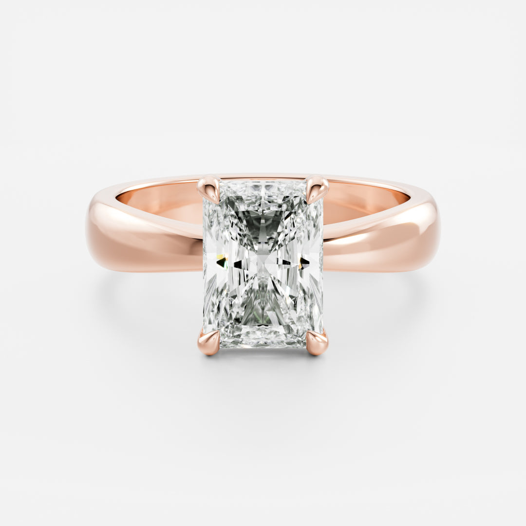 Oval Three Stone Lab Grown Diamond Engagement Ring