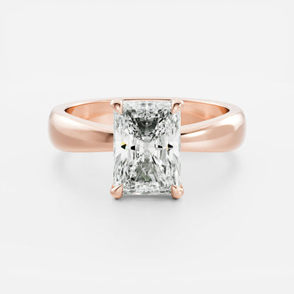 Oval Three Stone Lab Grown Diamond Engagement Ring