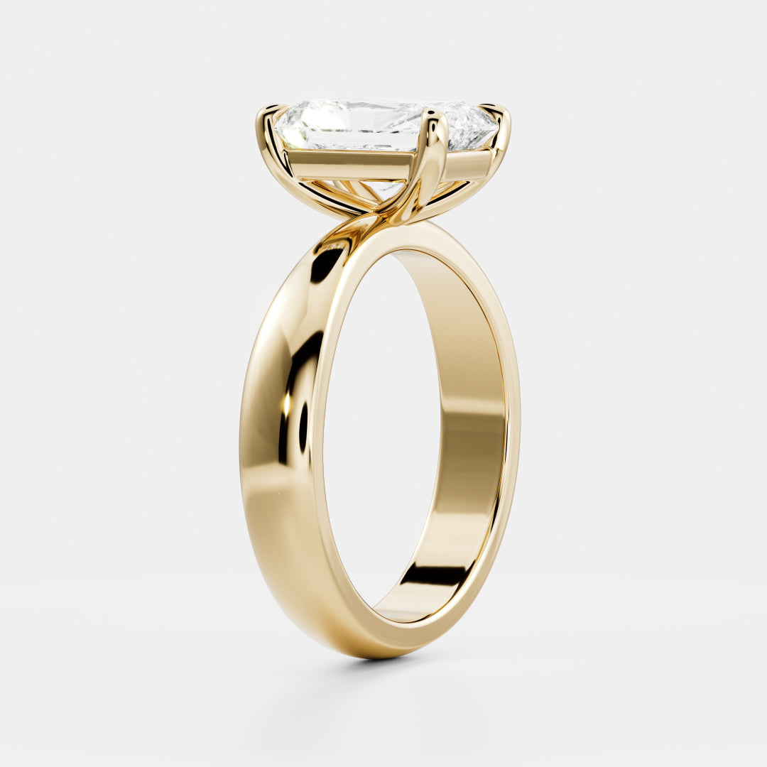 Oval Three Stone Lab Grown Diamond Engagement Ring