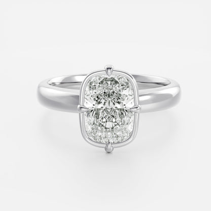 Oval Three Stone Lab Grown Diamond Engagement Ring