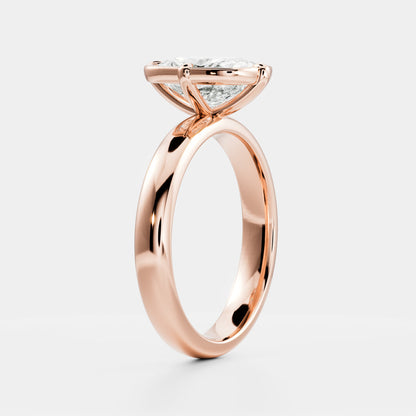 Oval Three Stone Lab Grown Diamond Engagement Ring