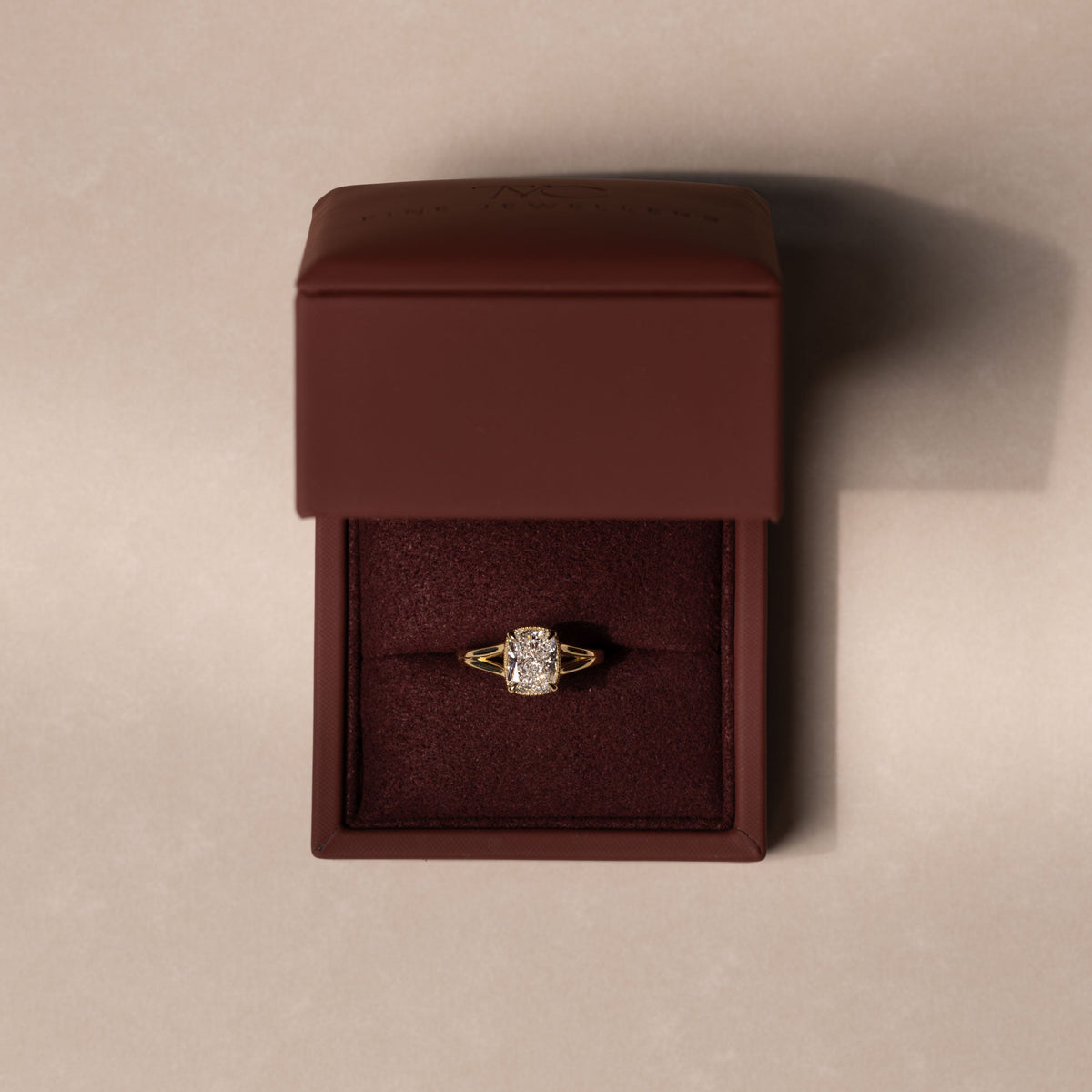 Oval Three Stone Lab Grown Diamond Engagement Ring