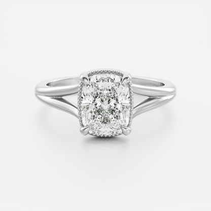 Oval Three Stone Lab Grown Diamond Engagement Ring