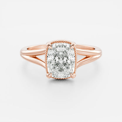 Oval Three Stone Lab Grown Diamond Engagement Ring
