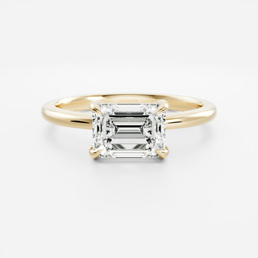 Oval Three Stone Lab Grown Diamond Engagement Ring