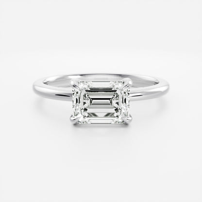 Oval Three Stone Lab Grown Diamond Engagement Ring