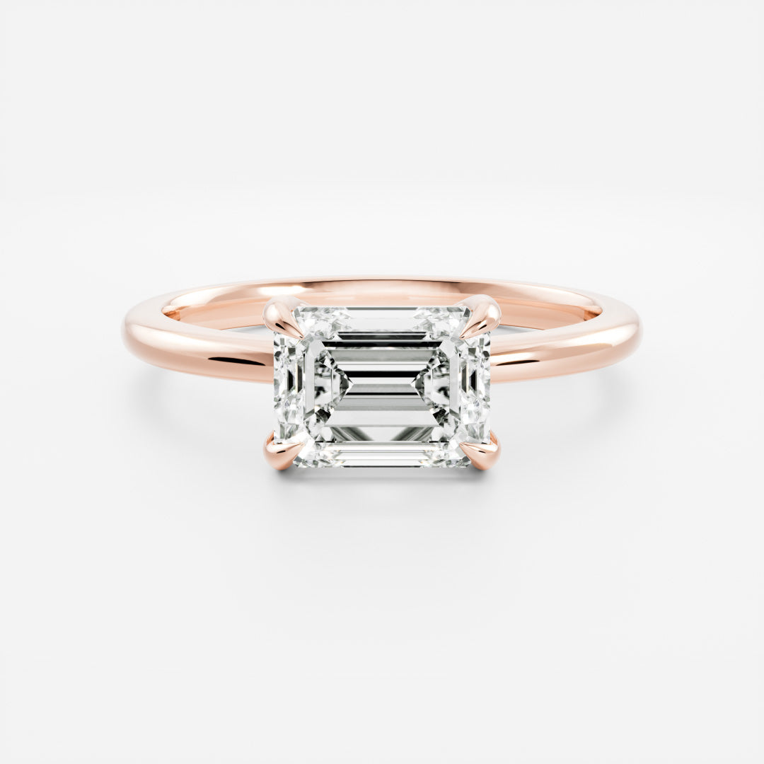 Oval Three Stone Lab Grown Diamond Engagement Ring