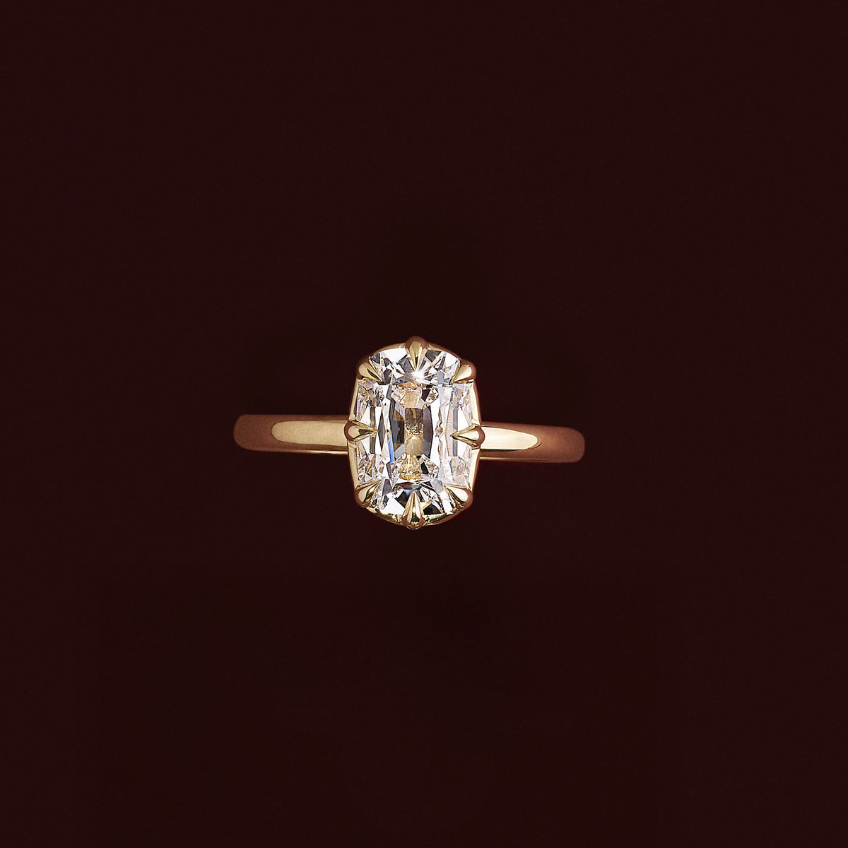Oval Three Stone Lab Grown Diamond Engagement Ring