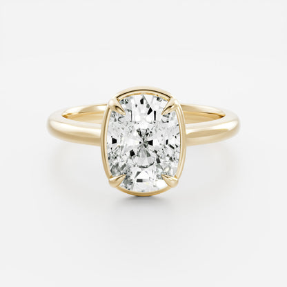 Oval Three Stone Lab Grown Diamond Engagement Ring