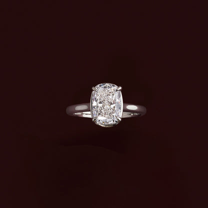 Oval Three Stone Lab Grown Diamond Engagement Ring