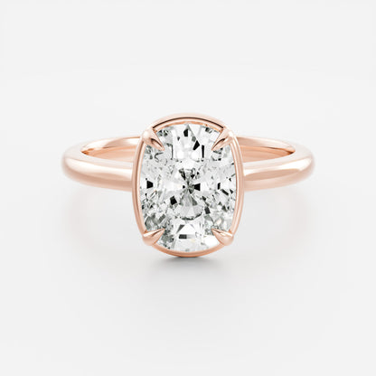 Oval Three Stone Lab Grown Diamond Engagement Ring