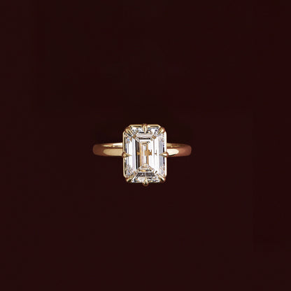 Oval Three Stone Lab Grown Diamond Engagement Ring