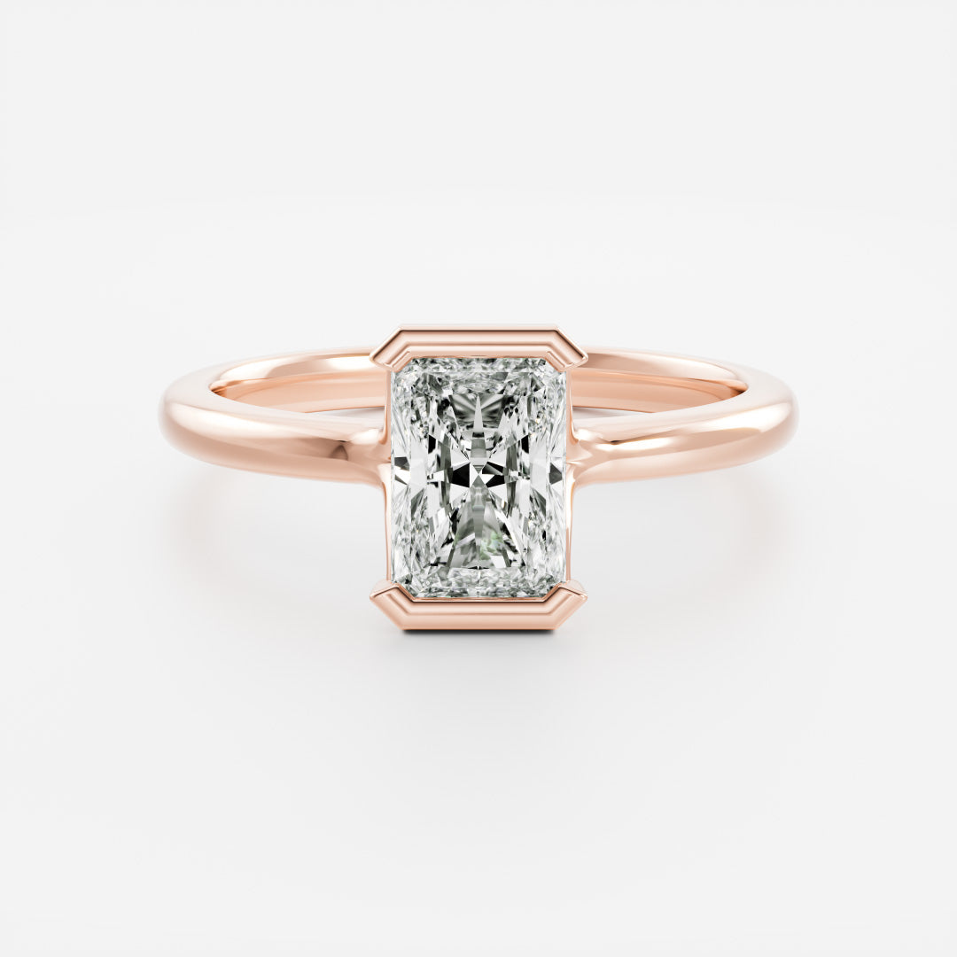Oval Three Stone Lab Grown Diamond Engagement Ring