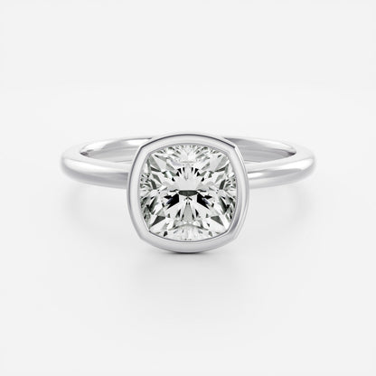 Oval Three Stone Lab Grown Diamond Engagement Ring