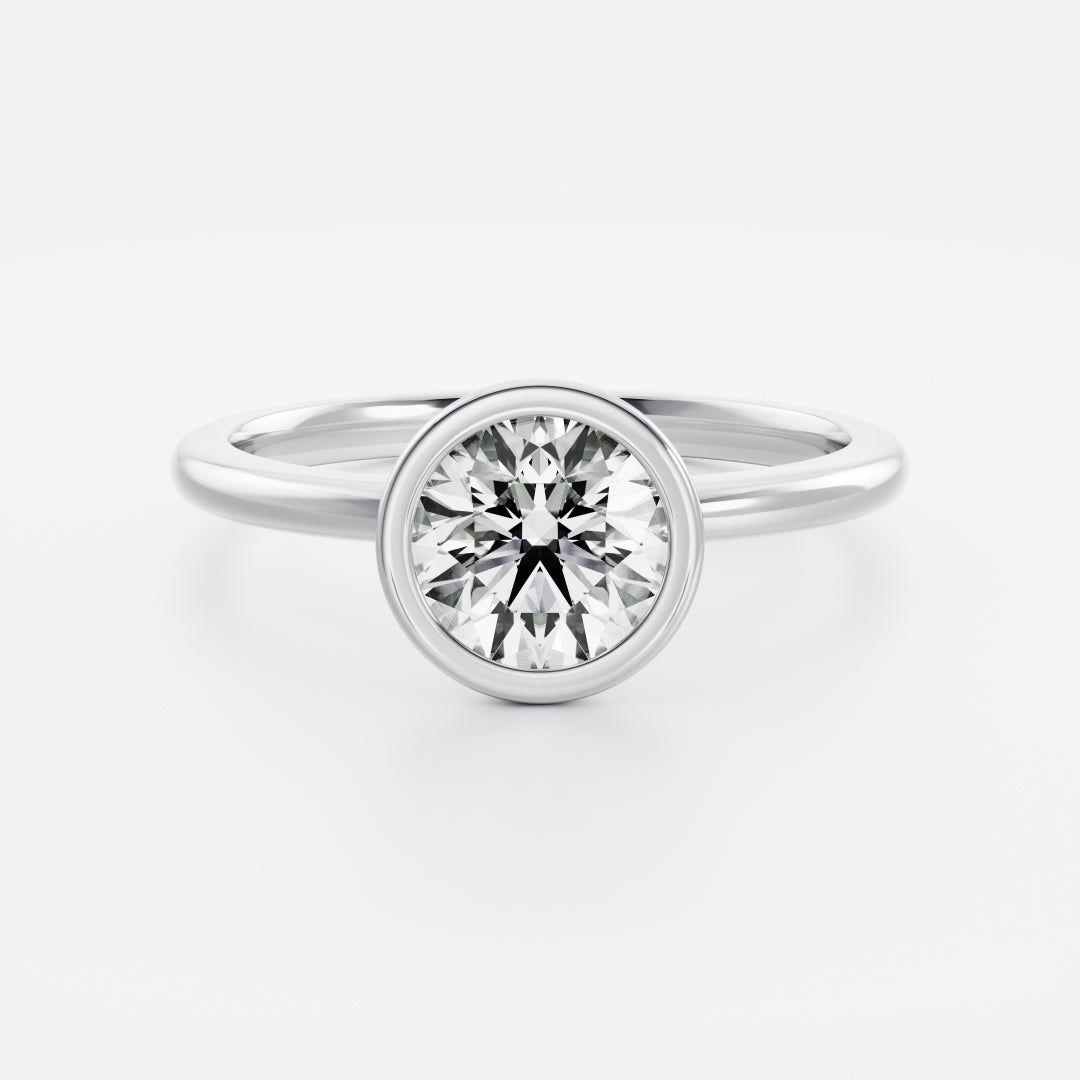 Oval Three Stone Lab Grown Diamond Engagement Ring