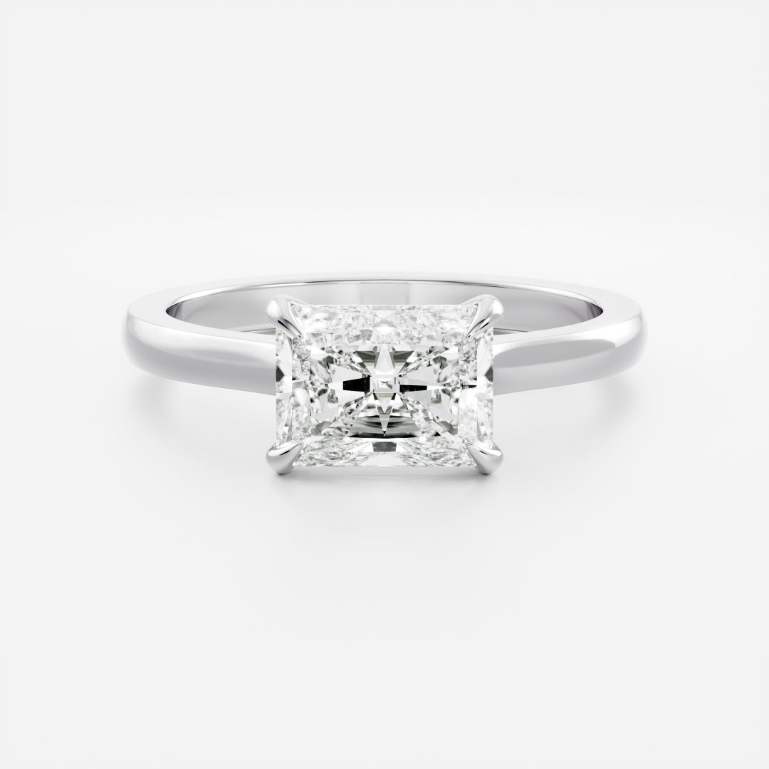 Oval Three Stone Lab Grown Diamond Engagement Ring