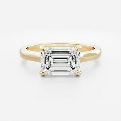 Oval Three Stone Lab Grown Diamond Engagement Ring