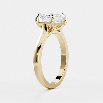 Oval Three Stone Lab Grown Diamond Engagement Ring