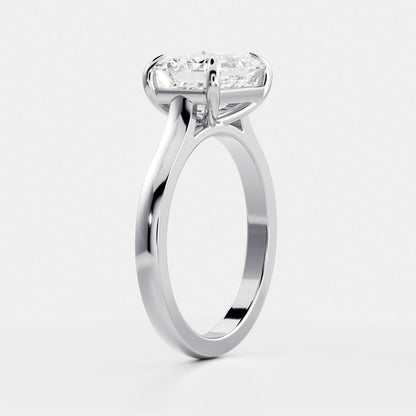 Oval Three Stone Lab Grown Diamond Engagement Ring